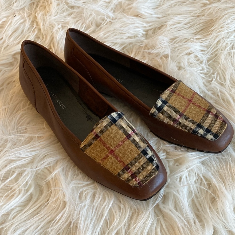 ENZO ANGIOLINI Liberty leather and fabric shoes